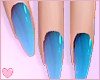 Soft Blue Round Nails