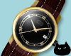 0123 Black & Gold Watch