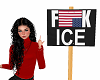 FUCK ICE SIGN Protest