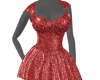 Muse) Red Glitz Dress