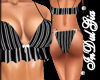 IN} PinStripe Blk Bikini