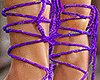 Lila Tie Purple Heels