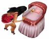 Baby bed/only pink/red