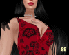 sexy red gown