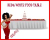 RED & WHITE FOOD TABLE