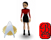 STNG -red-F- skirt