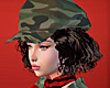 Camouflage Cap with Hair