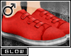 #Velcro Flats-Red[M]#
