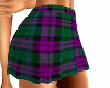 pleated tartan miniskirt