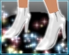 {G} White Ankle Boots