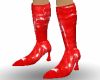 AYT Red PVC Calf Boots