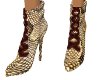 brown snakeskin boots