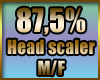 Head scaler 87,5 % M/F