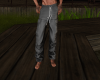 Gray cargo pants