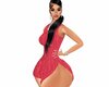 CD Slash Dress Red