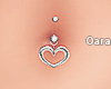 R. Belly Piercing- Heart