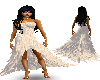{LM}beige feather dress