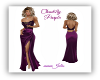 Chantilly Grape Gown