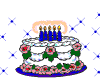 ***Pose birthday cake**
