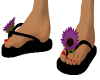 flip flops purple flower