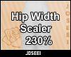 Hip Width Scaler 230%