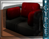~G~Black/Red Crawl Couch