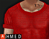 Vneck Shirt Red