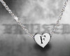 ⛧ necklace letter F