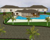 large pool home