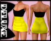 Yellow Latex Skirt & Top