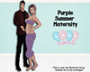 Purple Summer Maternity