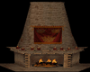 Ancient Stone Fireplace 