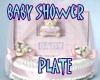 baby shower plate