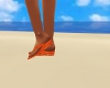 Orange Flip Flops