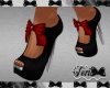 Red Black Silver Heels