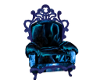 Blue Wolf Kissing Chair