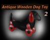 Antique Wooden Dog Toy 2