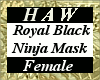 Royal Black Ninja Mask