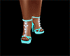 Turquoise Diamant shoes