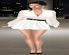 TG V-Neck WHT Dress