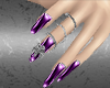purple lux nails