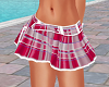 ~S Sassy RosePlaid Skirt