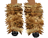 lion fur boots