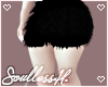 Femboy Black fur skirt