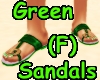 Green Sandals F