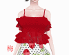梅 beauty red dress