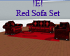 !E! Red Sofa Set