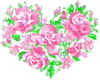 PINK ROSES W/ HEART...