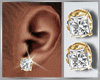Diamond Studs Gold