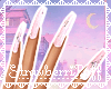 ☽Silver Rose Nails☾